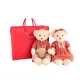 Polka Dot Bear 1 Pair (Height 45cm)+Shopping Bag