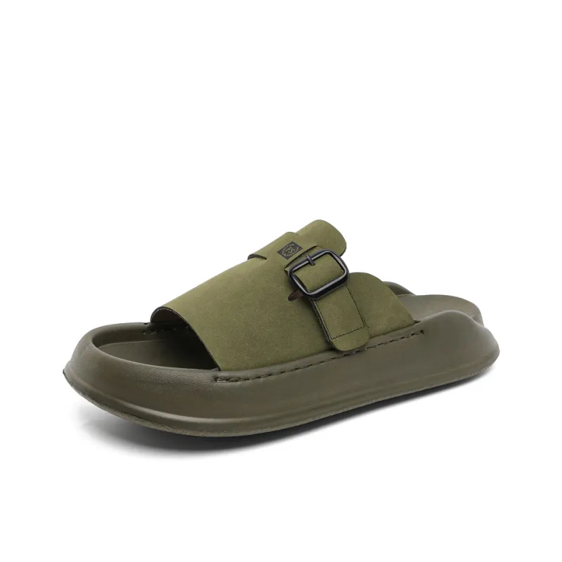 SOBB Rubber Sole Abrasion Resistant Cushioning Slide Slippers Men's-18