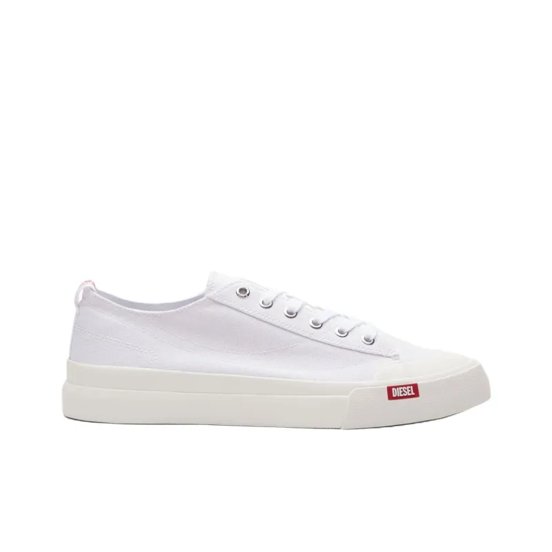 DIESEL S Athos Low Top Canvas Shoes Men's White-1
