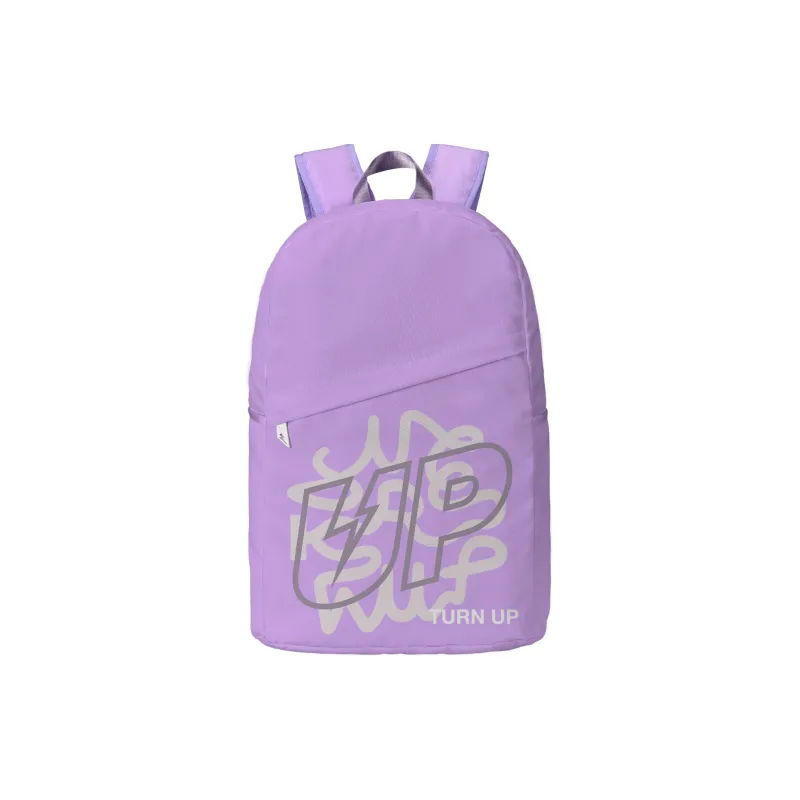 TURN UP Polyester Backpack Regular Unisex Taro Purple-0