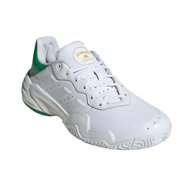 Adidas Barricade 13 Anti Slip Wear Resistant Low Top Tennis Shoes Men's White Green-2