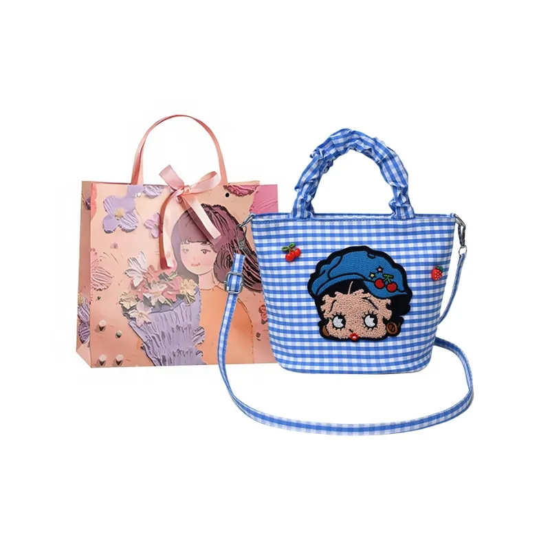 PARK DANCE Fabric Basket Bag, Shoulder Bag, Handbag Women's-6