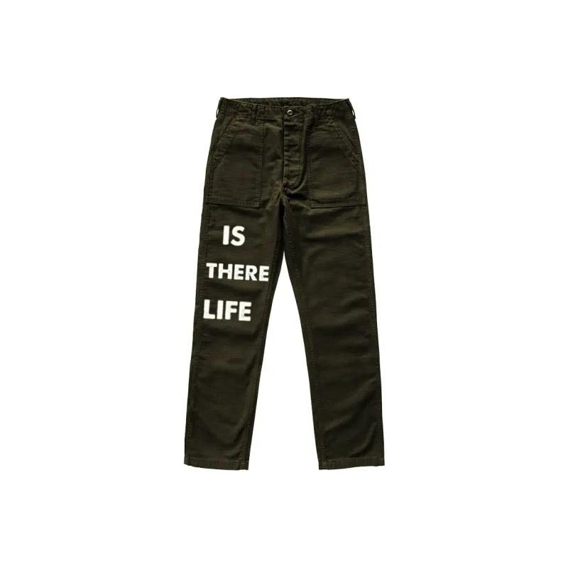 BABUGGE Jeans Unisex White Leopard Print-3