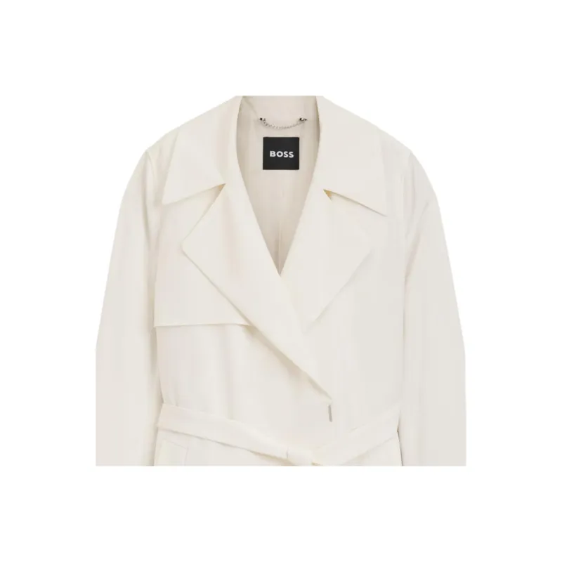 HUGO BOSS Trench Coat Women's White-1