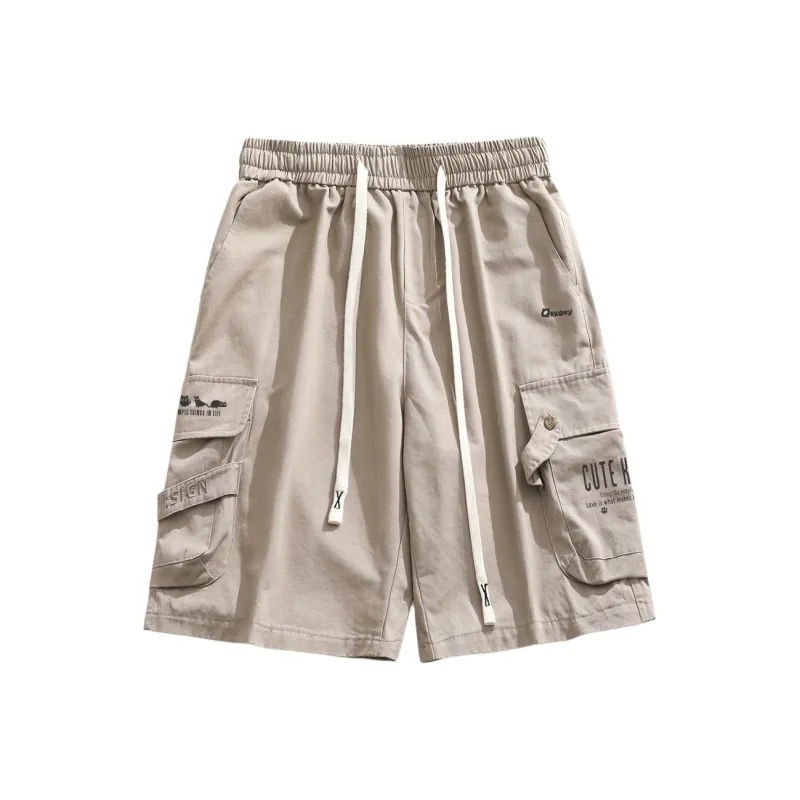 Qnxeey Cargo Shorts Unisex-7