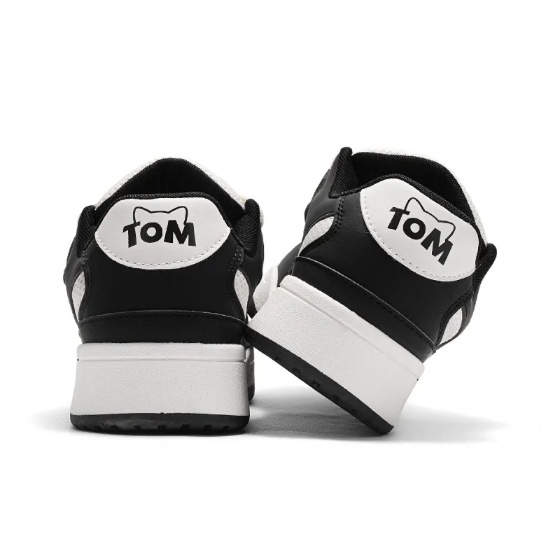 TALKING TOM Skateboard Shoes Unisex Low Top Black/White-5