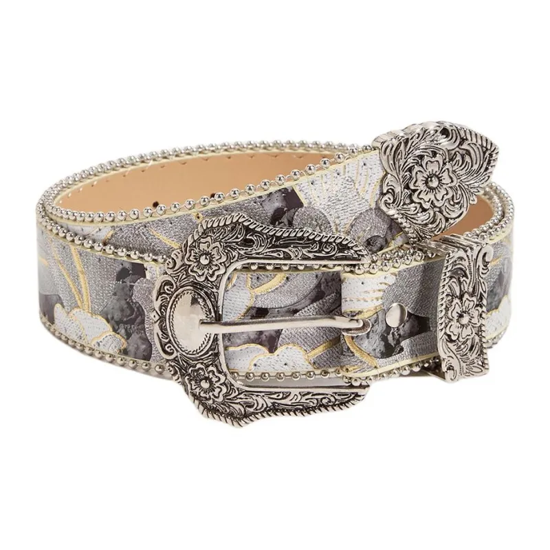 JEANSWEST PU Leather Belts Women's 3.8CM-1