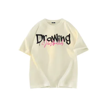 A02 T-Shirts Unisex Light Beige Apricot