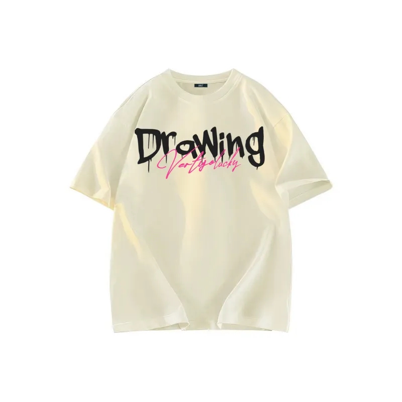 A02 T-Shirts Unisex Light Beige Apricot-0