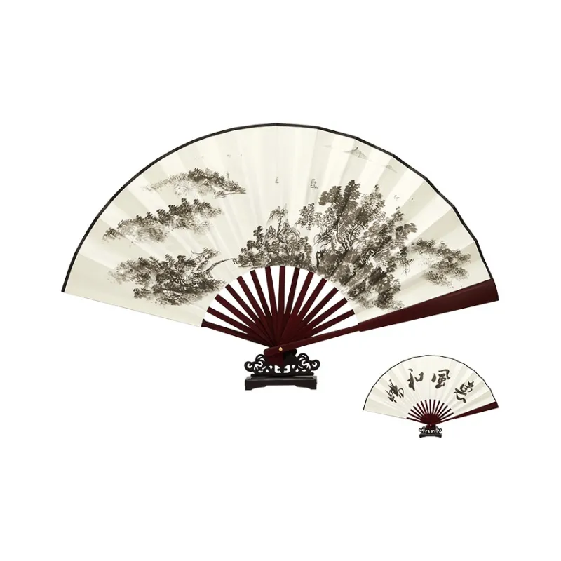 Pleasant Language Paper Folding Fan-2