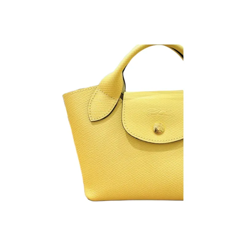 LONGCHAMP Épure Cow Leather Tote Bag, Shopping Bag, Shoulder Bag, Handbag Mini Women's Yellow-1