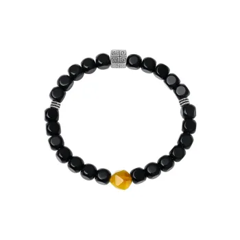 CHOW TAI SENG Natural Agate Bracelets Unisex