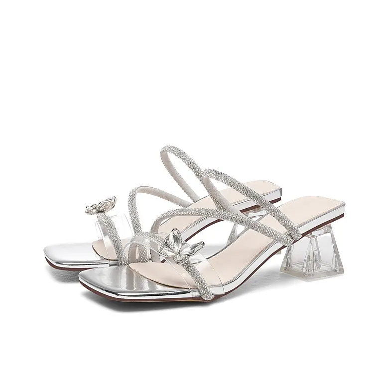 Golden Silk Rabbit Slip Resistant Slide Slippers Women's-8