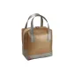 Khaki Silver Large Capacity Divided Makeup Storage Bag