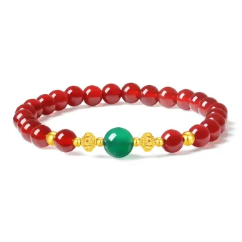 CHINA GOLD Agate Bracelets Women's