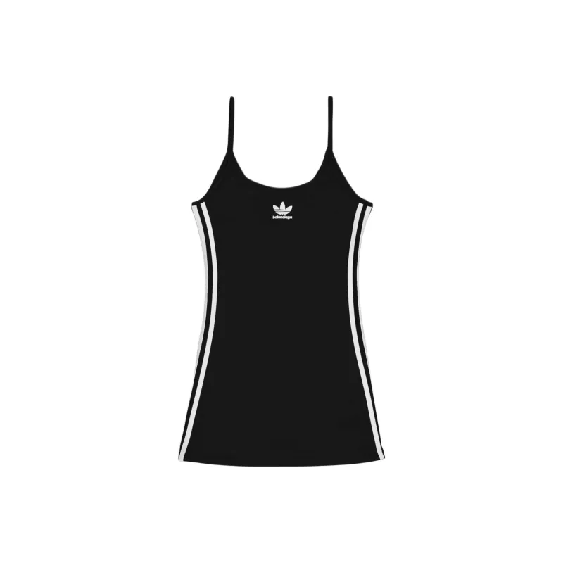 Balenciaga X Adidas Women's Strap Mini One Piece Black White-0