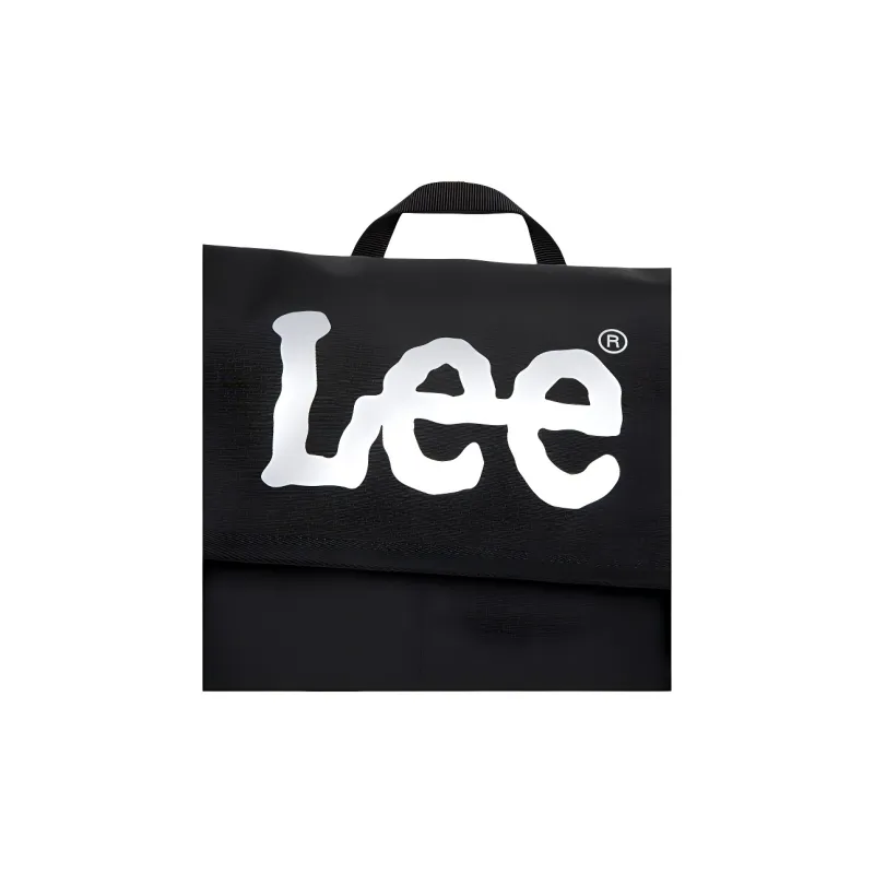 Lee Polyester Messenger Bag, Shoulder Bag Unisex Black-2