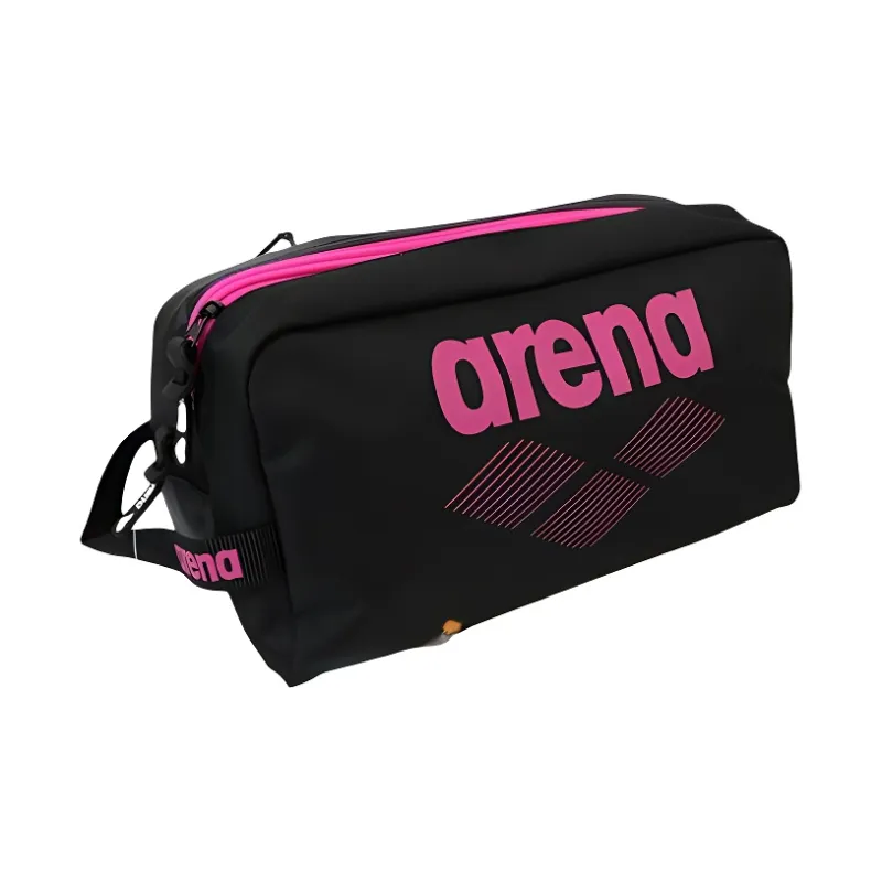 Arena Polyester Clutch Unisex Black & Pink-3