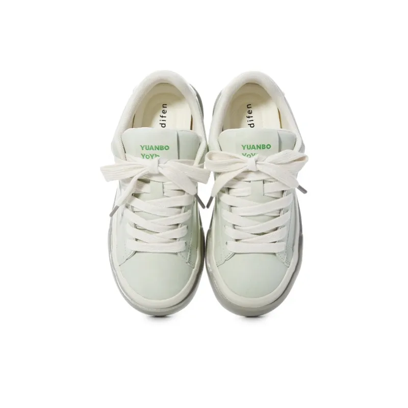 Ordifen Low Top Skateboard Shoes Women's Mint Green-2
