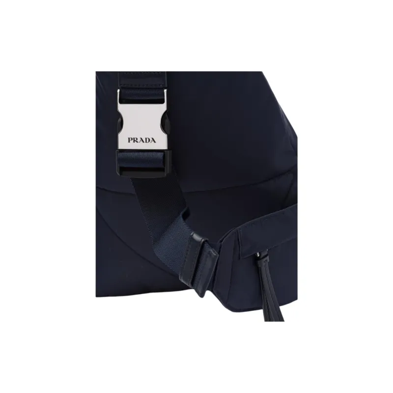 PRADA Re Nylon Recycled Polyamide Sling Bag Men's Marine Blue-4