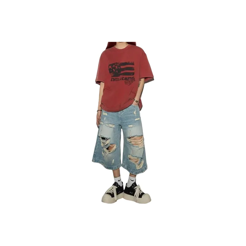 CORNILOT Denim Shorts Unisex Blue-0