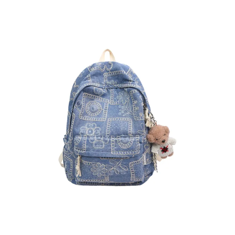 Ceion Keust Denim Backpack Regular Unisex Multicolor-0