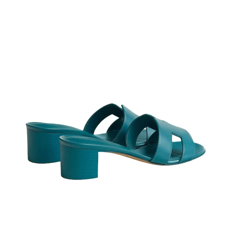 HERMES Oasis Slide Slippers Women's Blue-3