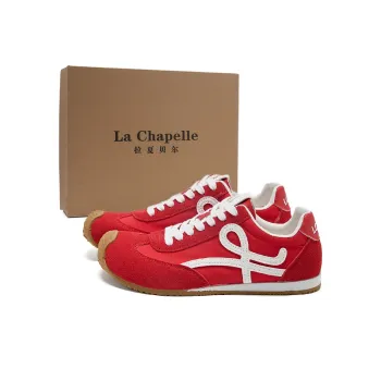 La Chapelle Abrasion Resistant Low Top Casual Shoes Women's Red