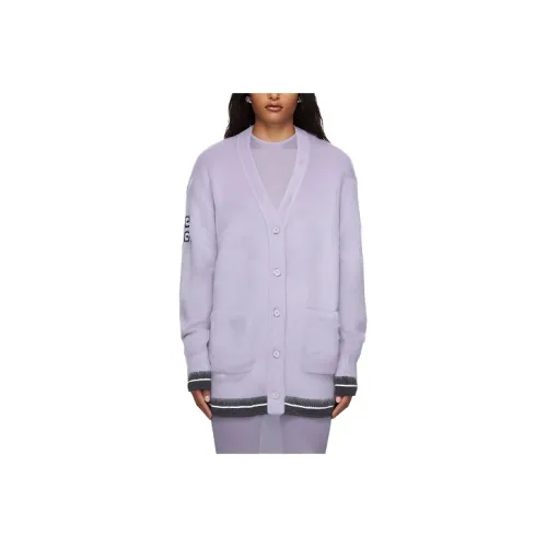 Givenchy Calvin Cardigan With Logo In The Back 'Lilac/Dark Grey'
