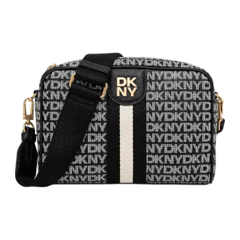 DKNY Polyurethane Crossbody Bag, Shoulder Bag Women's Black Gray