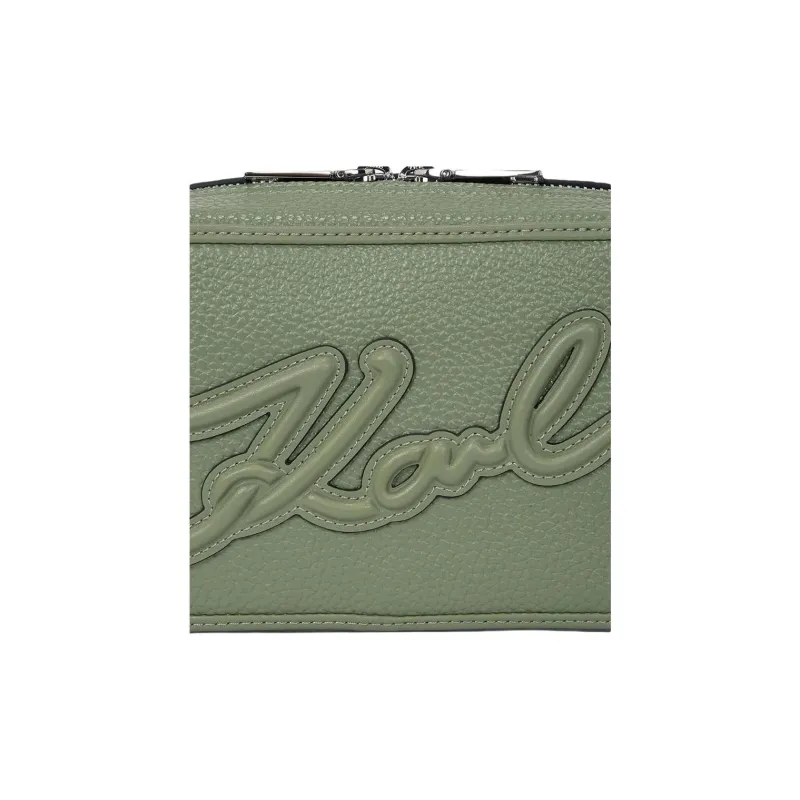 KARL LAGERFELD Polyurethane Crossbody Bag, Shoulder Bag Women's Green-2