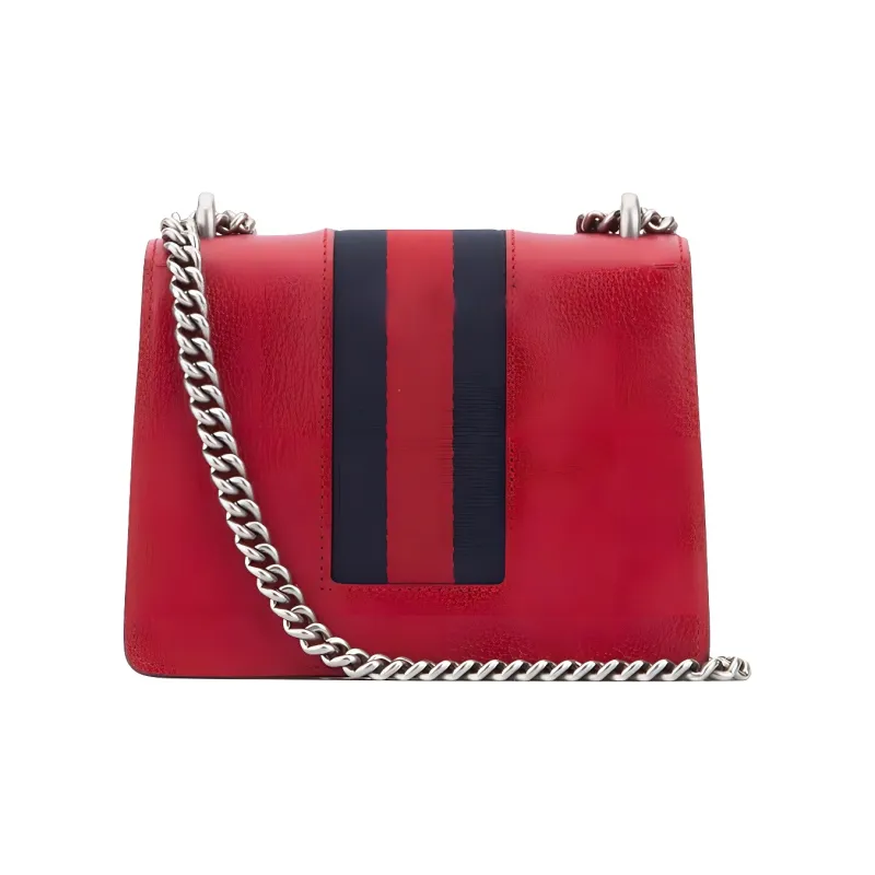 GUCCI Dionysus Cow Leather Chain Shoulder Bag, Crossbody Bag Mini Women's Red-1