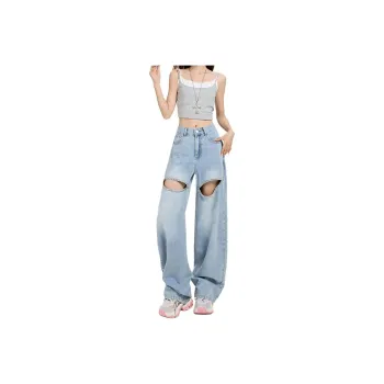 LCEVHZ'S Jeans Women's Light Blue