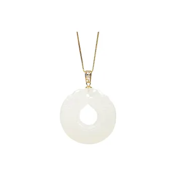 CUIYOUSHIJIA Hetian Jade Pendants White Jade Unisex