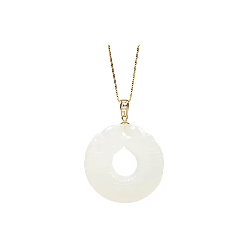 CUIYOUSHIJIA Hetian Jade Pendants White Jade Unisex
