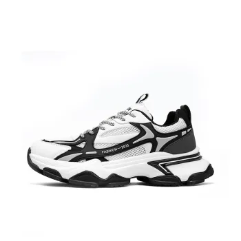 KYMOOU Shock Absorbers Slip Resistant Breathable Low Top Chunky Sneakers Men's