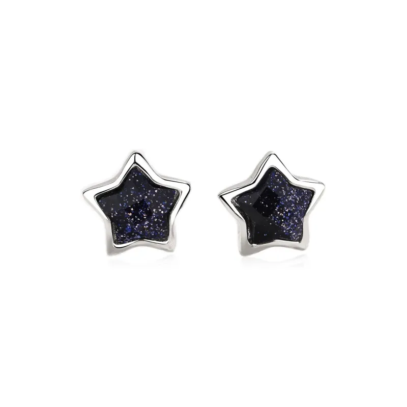 CENTURY&KINDLE S925 Silver Stud Earrings Women's-0