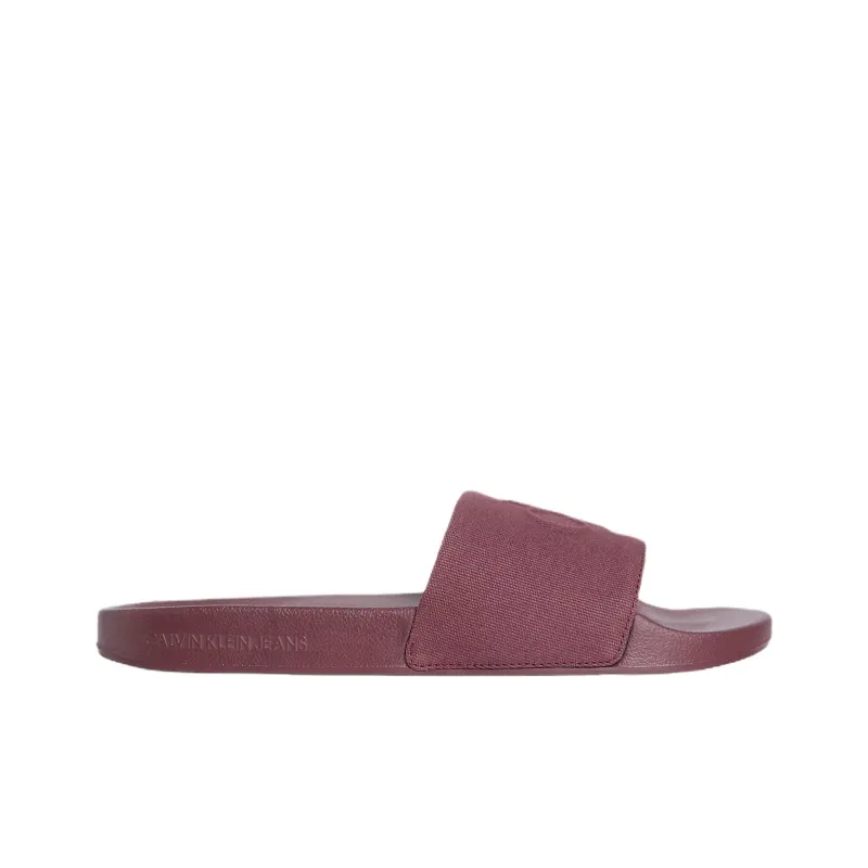 CKJ CALVIN KLEIN JEANS EVA Slide Slippers Men's Brown Red-1
