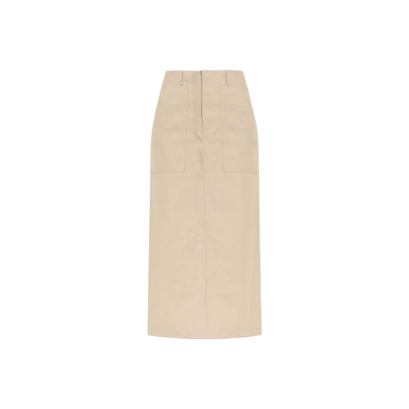 FENDI Casual Long Skirt Women's Beige-0