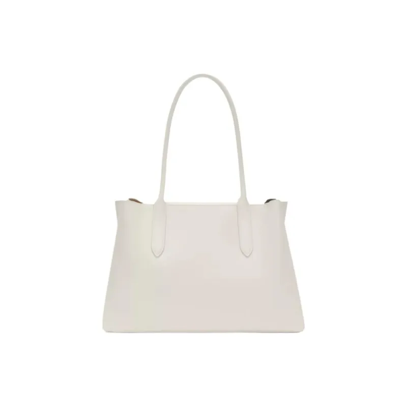 Furla Cow Leather Tote Bag, Shopping Bag, Shoulder Bag Tubas Women's White With Oat-0