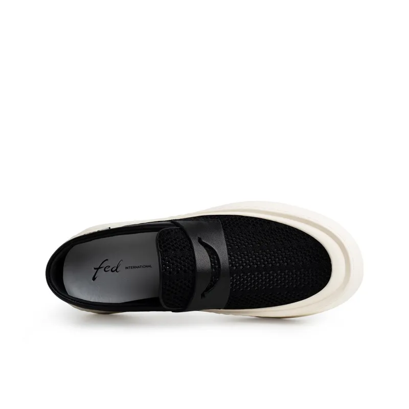 FED Men's Casual Shoes Men Low Top Black-2