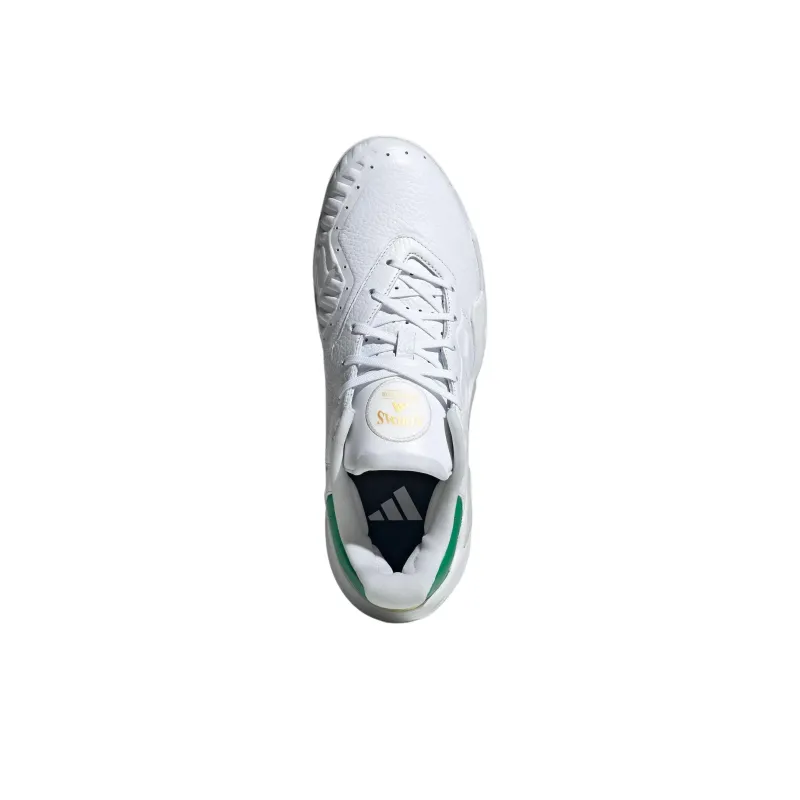 Adidas Barricade 13 Anti Slip Wear Resistant Low Top Tennis Shoes Men's White Green-4