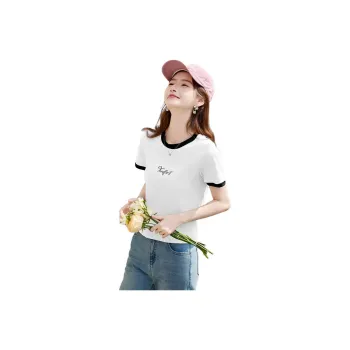 Still Quiet Summer Regular Artsy Color Block Patchwork T Shirt Women's