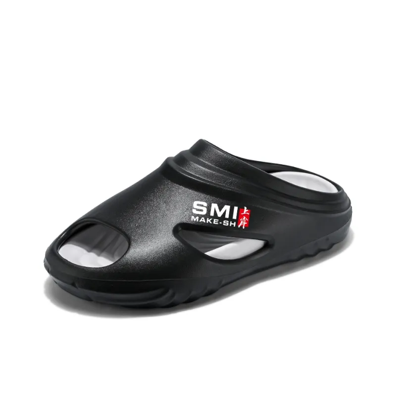GERTOP EVA Quiet Slip Resistant Odor Resistant Abrasion Resistant Cushioning Slide Slippers Men's-9