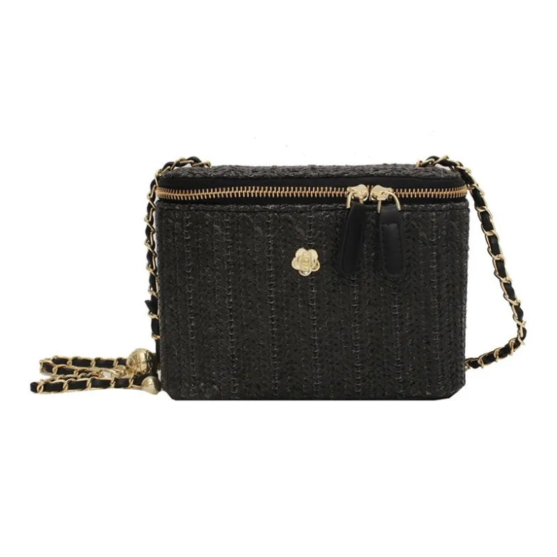 Bywhich Straw Woven Crossbody Bag Women's Multicolor-7