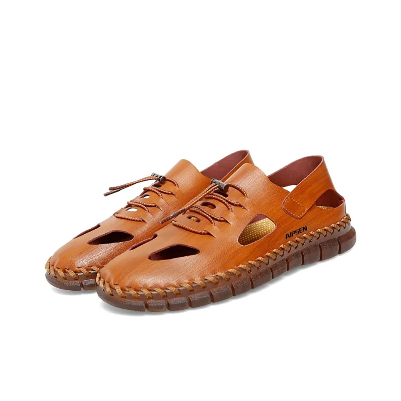 AIPSEN River Trekking Shoes Men's Brown-2
