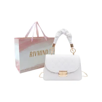 RIVMIND PU Handbag Regular Women's White/Black/Purple