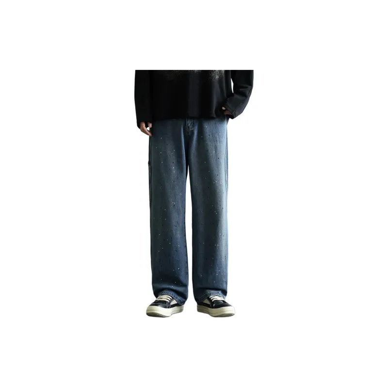 Tonlion Jeans Unisex Gray Blue-0