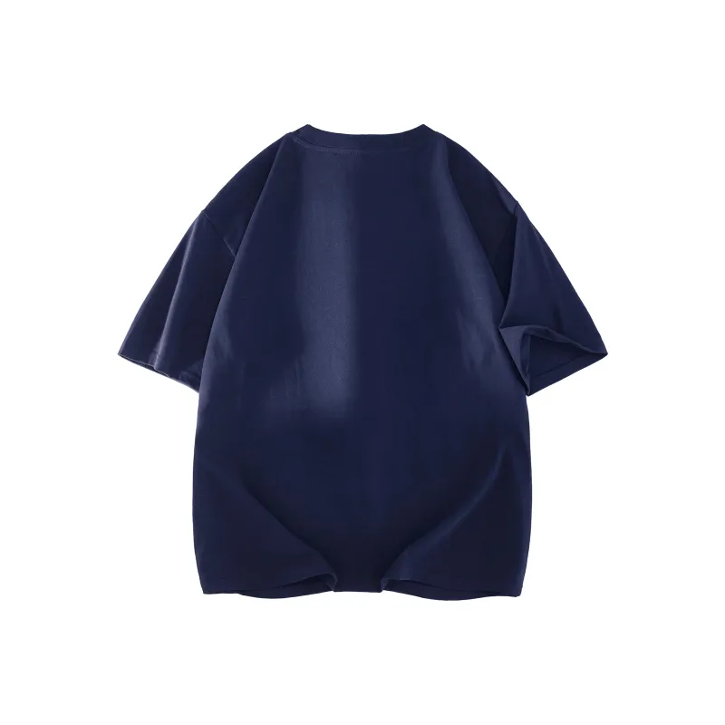SOIE T Shirts Unisex Navy Blue-1
