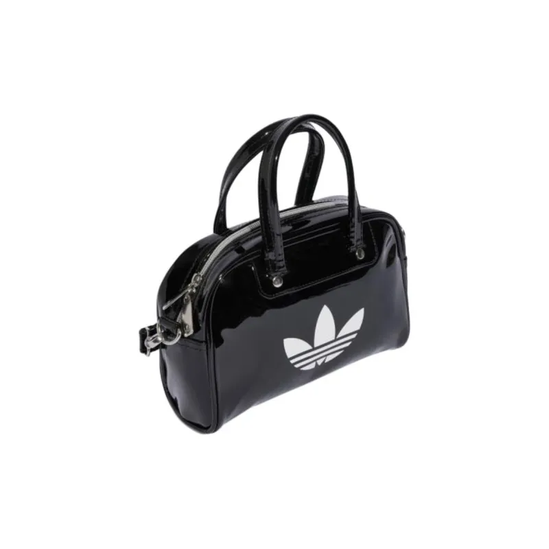 Adidas Adicolor Polyurethane Bowling Bag, Handbag Mini Unisex Black-1